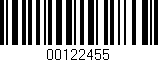 Código de barras (EAN, GTIN, SKU, ISBN): '00122455'