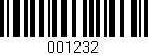 Código de barras (EAN, GTIN, SKU, ISBN): '001232'