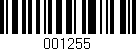 Código de barras (EAN, GTIN, SKU, ISBN): '001255'