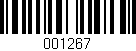 Código de barras (EAN, GTIN, SKU, ISBN): '001267'
