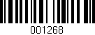 Código de barras (EAN, GTIN, SKU, ISBN): '001268'