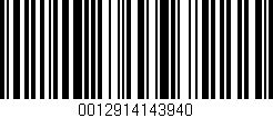 Código de barras (EAN, GTIN, SKU, ISBN): '0012914143940'