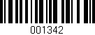 Código de barras (EAN, GTIN, SKU, ISBN): '001342'