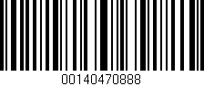 Código de barras (EAN, GTIN, SKU, ISBN): '00140470888'