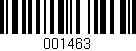 Código de barras (EAN, GTIN, SKU, ISBN): '001463'