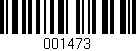 Código de barras (EAN, GTIN, SKU, ISBN): '001473'