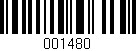 Código de barras (EAN, GTIN, SKU, ISBN): '001480'