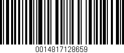 Código de barras (EAN, GTIN, SKU, ISBN): '0014817128659'