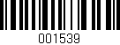 Código de barras (EAN, GTIN, SKU, ISBN): '001539'