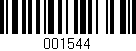 Código de barras (EAN, GTIN, SKU, ISBN): '001544'