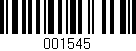Código de barras (EAN, GTIN, SKU, ISBN): '001545'