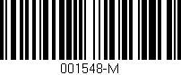 Código de barras (EAN, GTIN, SKU, ISBN): '001548-M'