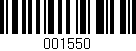 Código de barras (EAN, GTIN, SKU, ISBN): '001550'