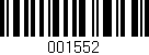 Código de barras (EAN, GTIN, SKU, ISBN): '001552'