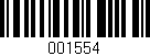 Código de barras (EAN, GTIN, SKU, ISBN): '001554'