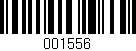 Código de barras (EAN, GTIN, SKU, ISBN): '001556'
