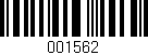 Código de barras (EAN, GTIN, SKU, ISBN): '001562'