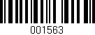 Código de barras (EAN, GTIN, SKU, ISBN): '001563'