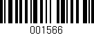 Código de barras (EAN, GTIN, SKU, ISBN): '001566'