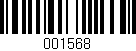 Código de barras (EAN, GTIN, SKU, ISBN): '001568'