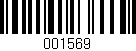 Código de barras (EAN, GTIN, SKU, ISBN): '001569'