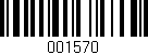 Código de barras (EAN, GTIN, SKU, ISBN): '001570'