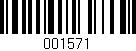 Código de barras (EAN, GTIN, SKU, ISBN): '001571'