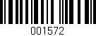 Código de barras (EAN, GTIN, SKU, ISBN): '001572'