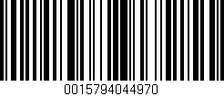 Código de barras (EAN, GTIN, SKU, ISBN): '0015794044970'