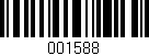 Código de barras (EAN, GTIN, SKU, ISBN): '001588'