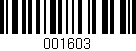 Código de barras (EAN, GTIN, SKU, ISBN): '001603'