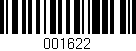 Código de barras (EAN, GTIN, SKU, ISBN): '001622'