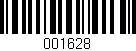 Código de barras (EAN, GTIN, SKU, ISBN): '001628'