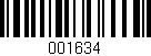 Código de barras (EAN, GTIN, SKU, ISBN): '001634'