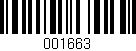 Código de barras (EAN, GTIN, SKU, ISBN): '001663'