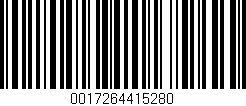 Código de barras (EAN, GTIN, SKU, ISBN): '0017264415280'
