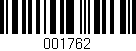 Código de barras (EAN, GTIN, SKU, ISBN): '001762'