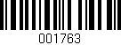 Código de barras (EAN, GTIN, SKU, ISBN): '001763'