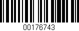 Código de barras (EAN, GTIN, SKU, ISBN): '00176743'
