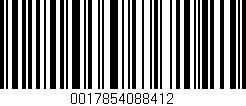 Código de barras (EAN, GTIN, SKU, ISBN): '0017854088412'