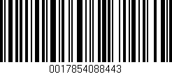 Código de barras (EAN, GTIN, SKU, ISBN): '0017854088443'