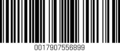 Código de barras (EAN, GTIN, SKU, ISBN): '0017907556899'