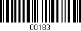 Código de barras (EAN, GTIN, SKU, ISBN): '00183'