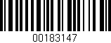 Código de barras (EAN, GTIN, SKU, ISBN): '00183147'