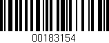 Código de barras (EAN, GTIN, SKU, ISBN): '00183154'
