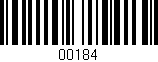 Código de barras (EAN, GTIN, SKU, ISBN): '00184'