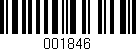 Código de barras (EAN, GTIN, SKU, ISBN): '001846'