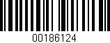 Código de barras (EAN, GTIN, SKU, ISBN): '00186124'