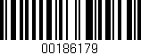 Código de barras (EAN, GTIN, SKU, ISBN): '00186179'