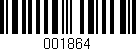 Código de barras (EAN, GTIN, SKU, ISBN): '001864'
